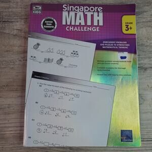 Singapore Math Challenge, Grades 3 - 5: Thinking Kids Mathematics Puzzles Proble